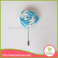 light blue rose flower with 2.5 inches mental brooch pins